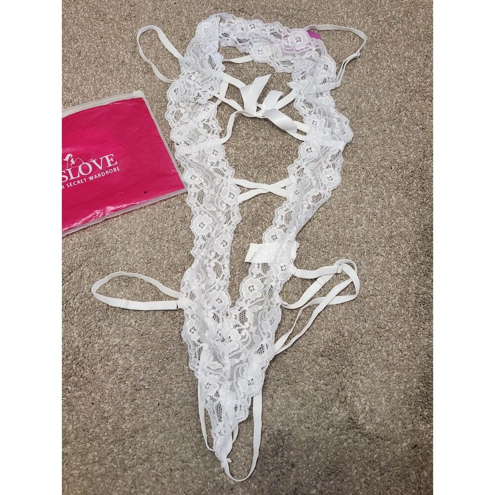 Avid Love Women's silky lace XL , Bridal lingerie Teddy New with tags